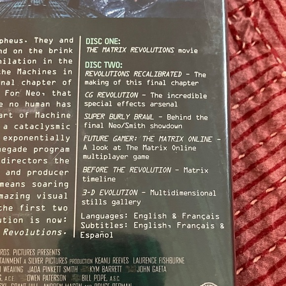 Warner Bros. Matrix Revolutions 2 disc widescreen set - Picture 16 of 16